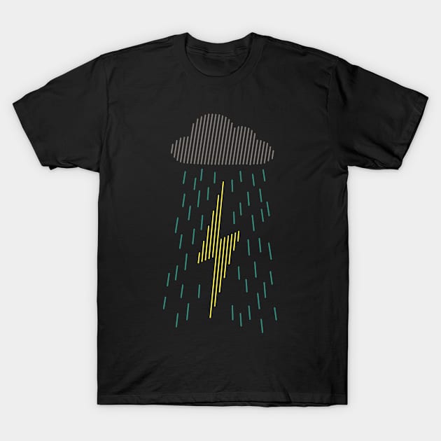 Line Storm T-Shirt by ccarretti